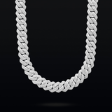 Prong link chain 12mm silver