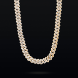 Prong link chain 8mm gold