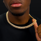 Iced Cuban link chain 12mm gold