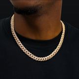 Iced Cuban link chain 10mm gold