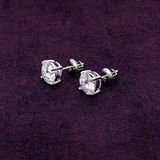 VVS 7.5MM Moissanite Earrings Screw Back