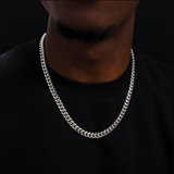 Cuban Link Chain 8mm Silver