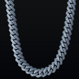 Moissanite 10mm Prong Link Chain