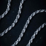 Silver 3mm Rope Chain