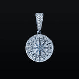 Moissanite Compass Pendant