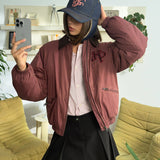 "NOT WORKING" JACKET BURGUNDY