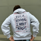 FUCK NORMAL HOOD GREY MELANGE