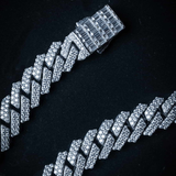 Moissanite 10mm Prong Link Bracelet