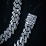 Moissanite 14mm Prong Link Chain