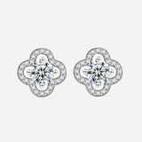 MOISSANITE CLOVER EARRINGS